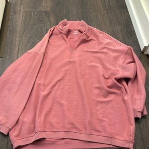 aerie ribbed quarter zip